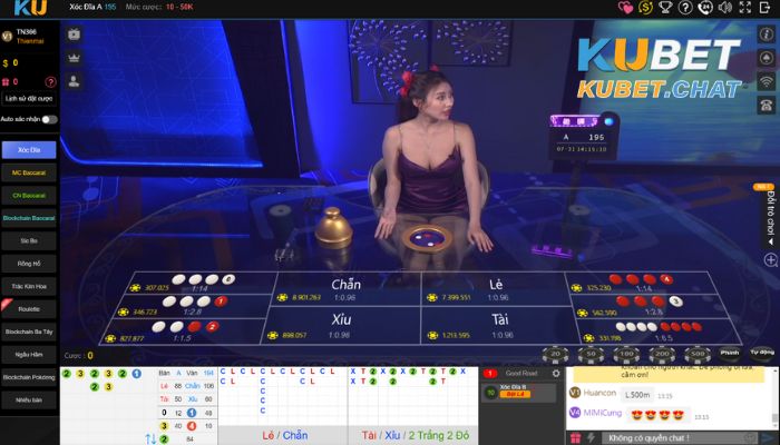 Xóc đĩa Kubet casino